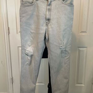 Vintage Levi's 540 Jeans Men's 36x29 Gray Denim Comfort Fit 90s Brown Tab Rare!